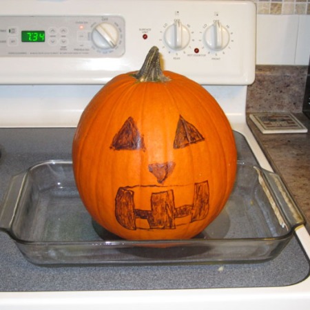 Pumpkin on the stove